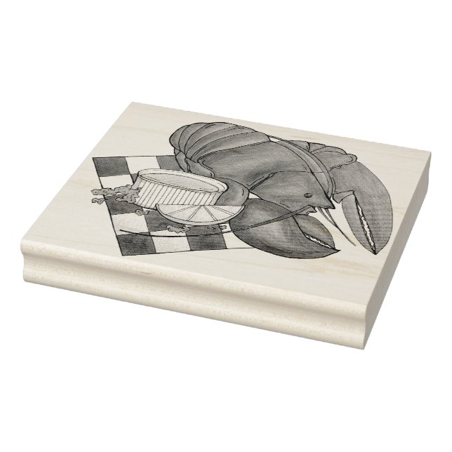 Carimbo De Borracha Maine Lagosta Janta Restaurante de frutos do mar (Carimbo)