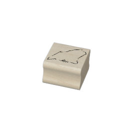 Carimbo De Borracha Maine Outline Rubber Stamp