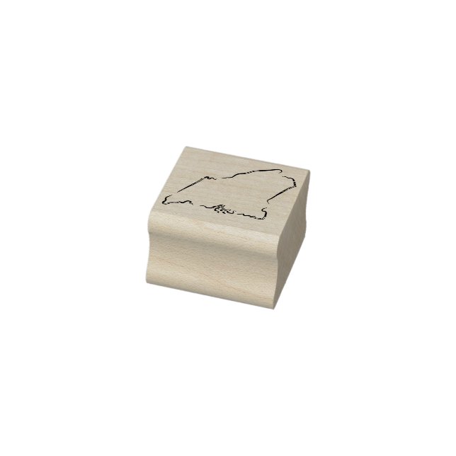 Carimbo De Borracha Maine Outline Rubber Stamp (Carimbo)