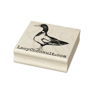 Carimbo De Borracha Mallard Duck Nature Amadurece Patos Mallards