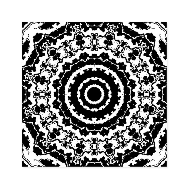 Carimbo De Borracha Mandala (Impressão)