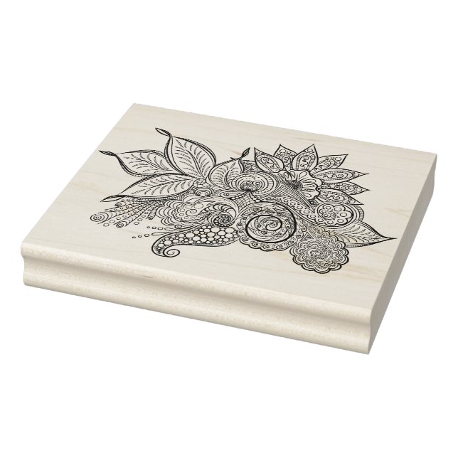 Carimbo De Borracha Mandala (Carimbo)