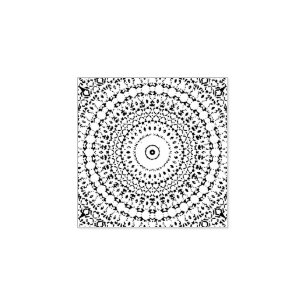 Carimbo De Borracha Mandala