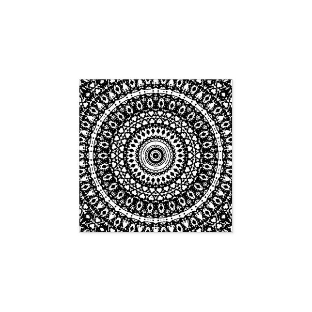 Carimbo De Borracha Mandala (Impressão)