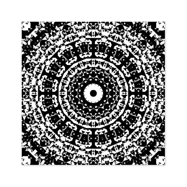 Carimbo De Borracha Mandala (Impressão)