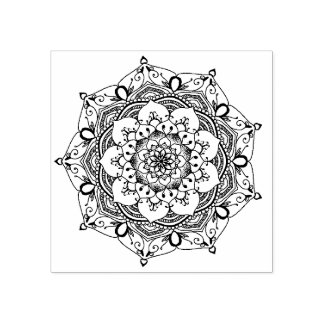 Carimbo De Borracha Mandala