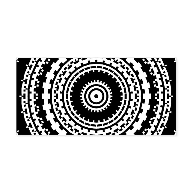 Carimbo De Borracha Mandala (Impressão)