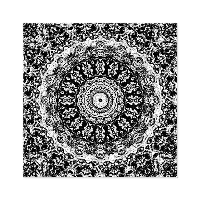 Carimbo De Borracha Mandala (Impressão)