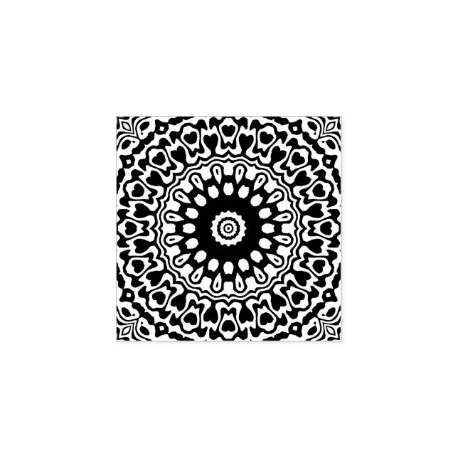 Carimbo De Borracha Mandala (Impressão)