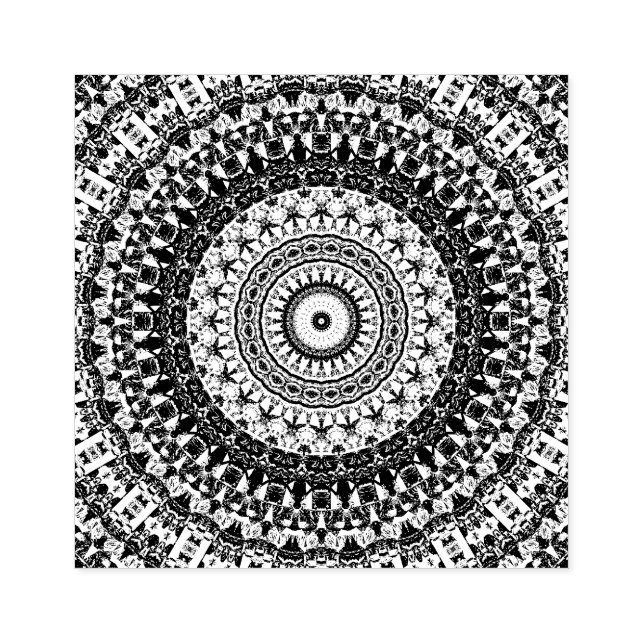 Carimbo De Borracha Mandala (Impressão)