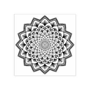 Carimbo De Borracha Mandala