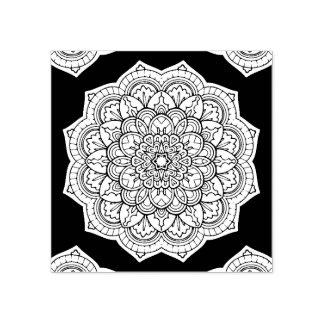Carimbo De Borracha Mandala design