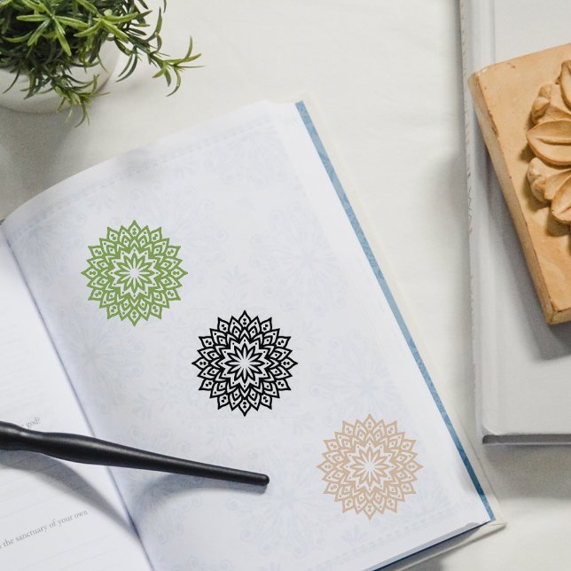 Carimbo De Borracha Mandala Minimalista (Criador carregado)