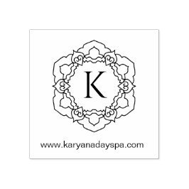 Carimbo De Borracha Mandala Monograma Exótico Beleza Spa Henna