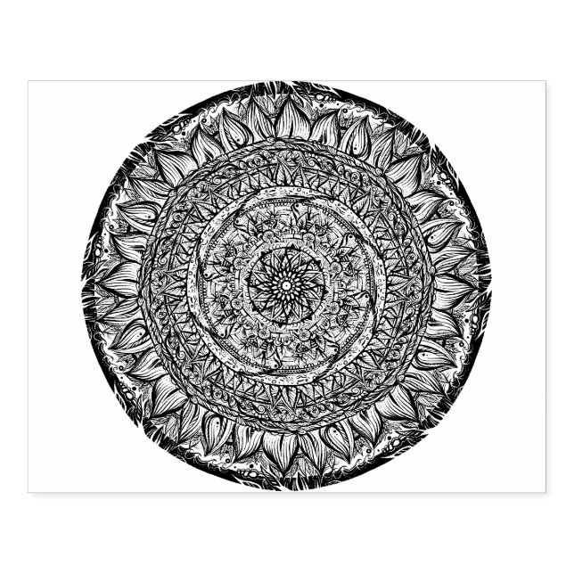 Carimbo De Borracha Mandala Nature Lover Mandalas zen (Impressão)