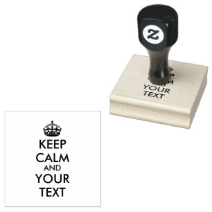 Carimbo De Borracha MANTENHA O CALM Personalizado e o TEXTO