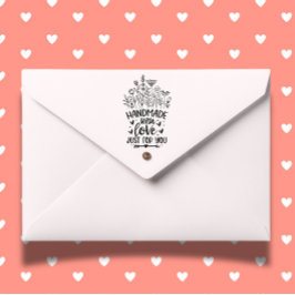 Carimbo De Borracha Mão Feita com Amor