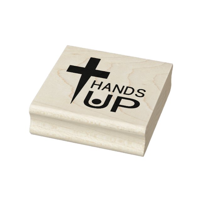 Carimbo De Borracha Mãos para Cima (Carimbo)