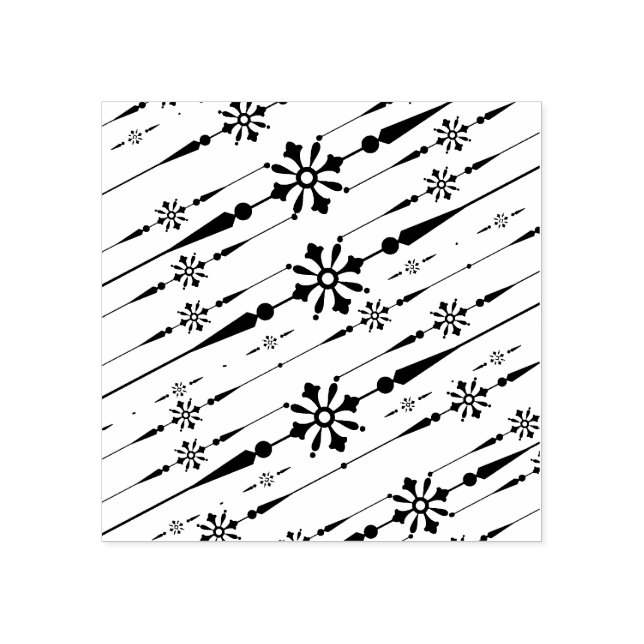 Carimbo De Borracha marca de arte designer snowflakes (Impressão)