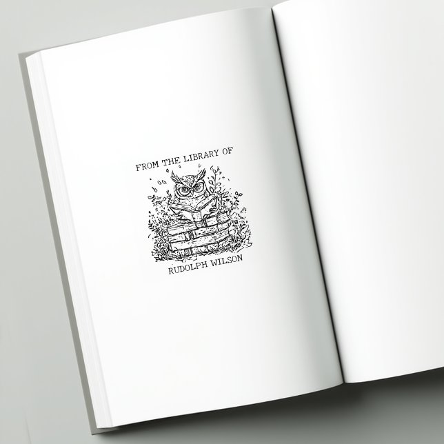 Carimbo De Borracha Marcador de Coroa da Biblioteca Personalizada (Criador carregado)