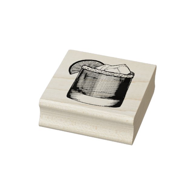 Carimbo De Borracha Margarita Summer Cocktail Sal de Limão Misturado (Carimbo)