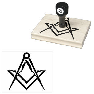 Carimbo De Borracha Masonic de Compass da Praça Freemasonry