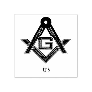 Carimbo De Borracha Masonic Ouro Rush