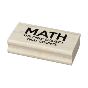 Carimbo De Borracha Matemática. A única matéria que conta