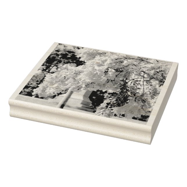 Carimbo De Borracha Mauve Bell Tree (Carimbo)