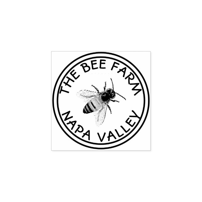 Carimbo De Borracha Mel orgânico Simples (Impressão)