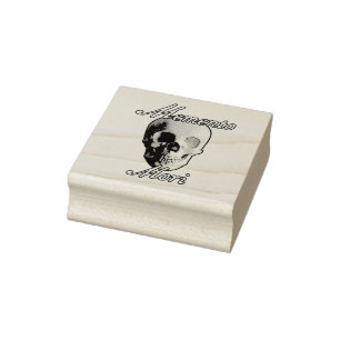 Carimbo De Borracha Memento Mori - design de "Lembre-se da Sua Morte".