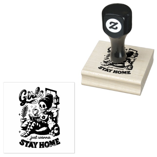 Carimbo De Borracha Meninas Só Querem... (Carimbado)