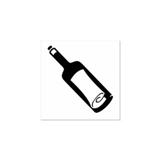 Carimbo de Borracha "Mensagem numa Garrafa"