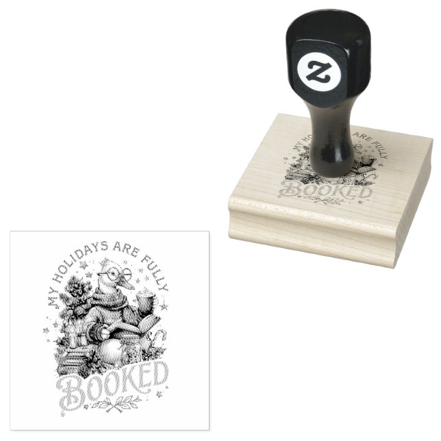 Carimbo De Borracha Meus Feriados Estão Totalmente Reservados (Carimbado)