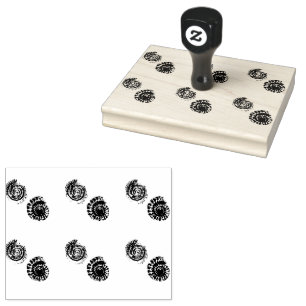 Carimbo De Borracha Mídia fossilos amoníacos