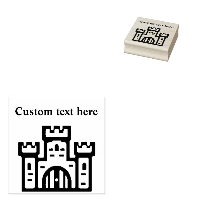 Carimbo De Borracha Mighty Castle Custom Rubber Stamp (Carimbado)