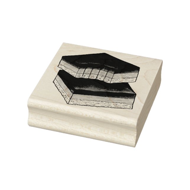 Carimbo De Borracha Millionaire Shortbag Caramel Squares, Comida do Re (Carimbo)