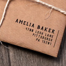 Mínima Tipografia Simples Endereço Moderno de Reto