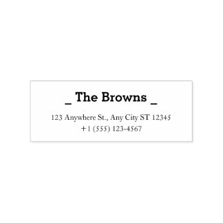 Carimbo De Borracha Minimal Custom Address Stamp  Family Address Stamp