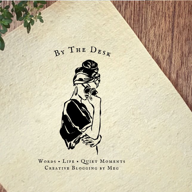 Carimbo De Borracha Minimal Editorial Woman Line Art (Criador carregado)