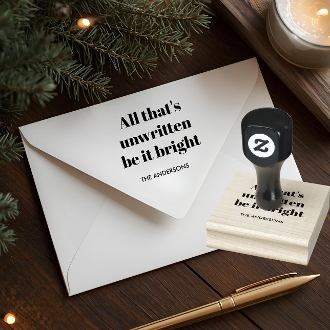 Carimbo De Borracha Minimalist Custom Christmas (Criador carregado)