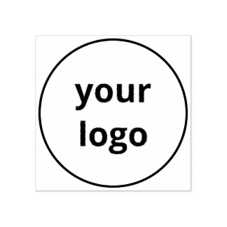 Carimbo De Borracha Minimalista Simples Rodada Circular Personalizada