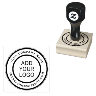 Carimbo De Borracha Modelo de logotipo personalizado de nome de empres