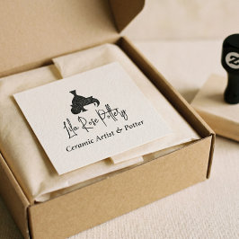 Carimbo De Borracha Modern Business Name Script Handwritten Logo