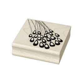 Carimbo de Borracha Moderno da Pena de Peacock Est