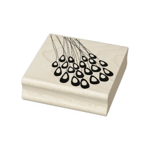 Carimbo de Borracha Moderno da Pena de Peacock Est