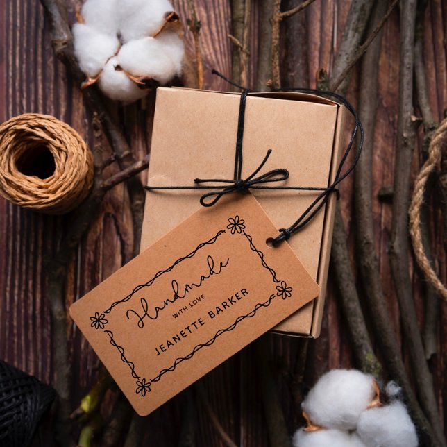 Carimbo De Borracha Moldura Desenhada à Mão Feita à Mão com Amor (Criador carregado)