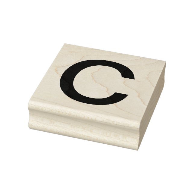 Carimbo De Borracha Monograma adicionar letra alfabeto alfabeto simple (Carimbo)