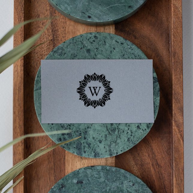 Carimbo De Borracha Monograma da família de girassóis elegante, (Criador carregado)