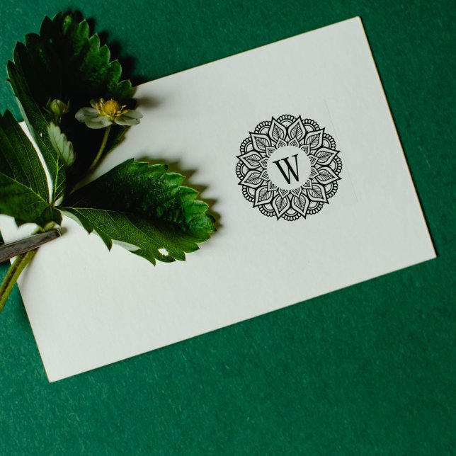 Carimbo De Borracha Monograma da família Mandala (Criador carregado)